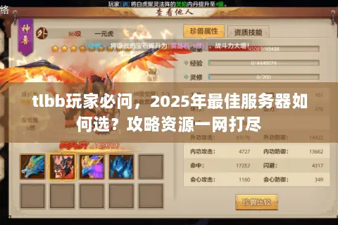 tlbb玩家必问，2025年最佳服务器如何选？攻略资源一网打尽