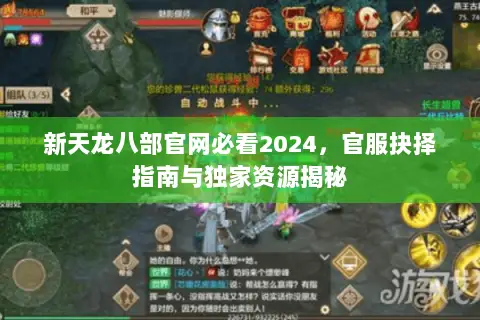 新天龙八部官网必看2024，官服抉择指南与独家资源揭秘