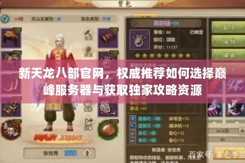 新天龙八部官网,权威推荐如何选择巅峰服务器与获取独家攻略资源 新天龙八部官网,权威推荐如何选择巅峰服务器与获取独家攻略资源