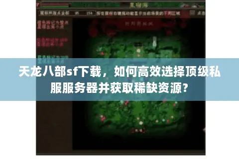 天龙八部sf下载，如何高效选择顶级私服服务器并获取稀缺资源？