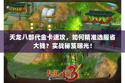 天龙八部代金卡速攻，如何精准选服省大钱？实战秘笈曝光！