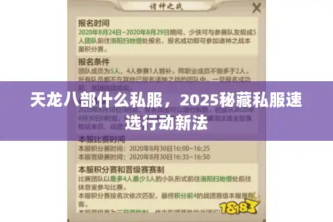 天龙八部什么私服,2025秘藏私服速选行动新法 天龙八部什么私服,2025秘藏私服速选行动新法