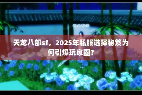天龙八部sf,2025年私服选择秘笈为何引爆玩家圈? 天龙八部sf,2025年私服选择秘笈为何引爆玩家圈?