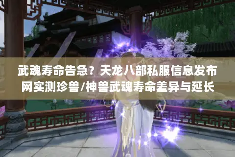 武魂寿命告急?天龙八部私服信息发布网实测珍兽/神兽武魂寿命差异与延长秘技! 武魂寿命告急?天龙八部私服信息发布网实测珍兽/神兽武魂寿命差异与延长秘技!