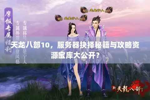 天龙八部10，服务器抉择秘籍与攻略资源宝库大公开？