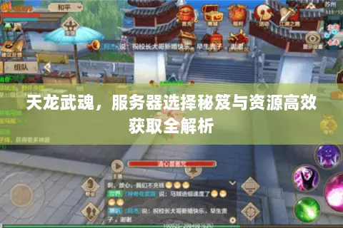 天龙武魂,服务器选择秘笈与资源高效获取全解析 天龙武魂,服务器选择秘笈与资源高效获取全解析