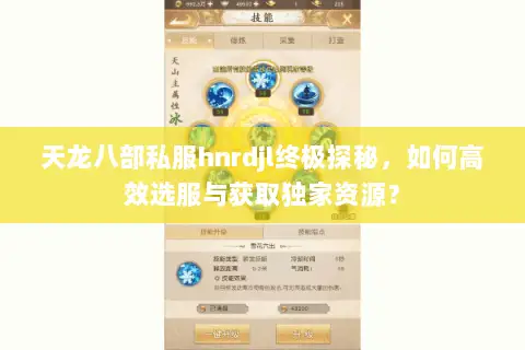 天龙八部私服hnrdjl终极探秘,如何高效选服与获取独家资源? 天龙八部私服hnrdjl终极探秘,如何高效选服与获取独家资源?