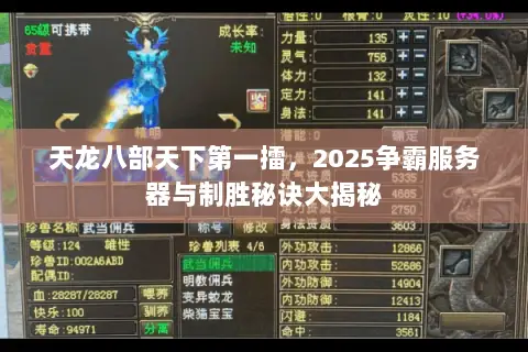 天龙八部天下第一擂,2025争霸服务器与制胜秘诀大揭秘 天龙八部天下第一擂,2025争霸服务器与制胜秘诀大揭秘