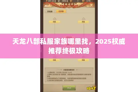 天龙八部私服家族哪里找,2025权威推荐终极攻略 天龙八部私服家族哪里找,2025权威推荐终极攻略