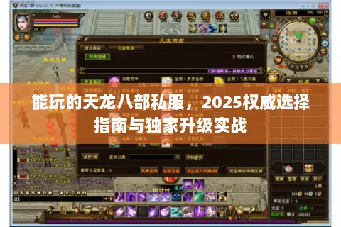 能玩的天龙八部私服,2025权威选择指南与独家升级实战 能玩的天龙八部私服,2025权威选择指南与独家升级实战