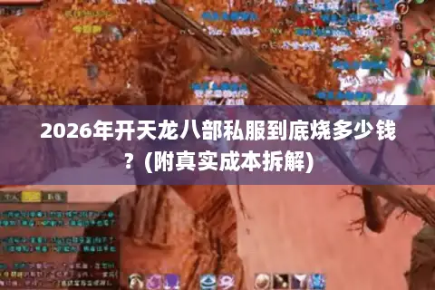 2026年开天龙八部私服到底烧多少钱?(附真实成本拆解) 2026年开天龙八部私服到底烧多少钱?(附真实成本拆解)