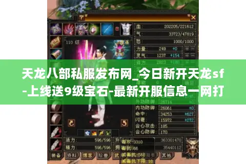 天龙八部私服发布网_今日新开天龙sf-上线送9级宝石-最新开服信息一网打尽