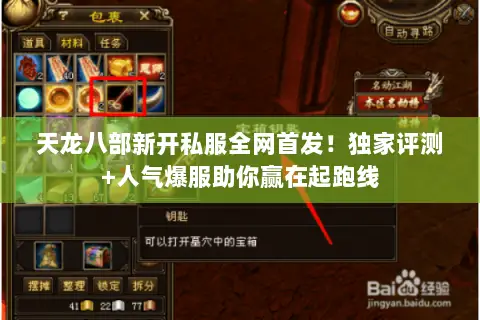 天龙八部新开私服全网首发！独家评测+人气爆服助你赢在起跑线