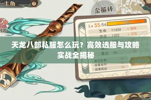 天龙八部私服怎么玩?高效选服与攻略实战全揭秘 天龙八部私服怎么玩?高效选服与攻略实战全揭秘