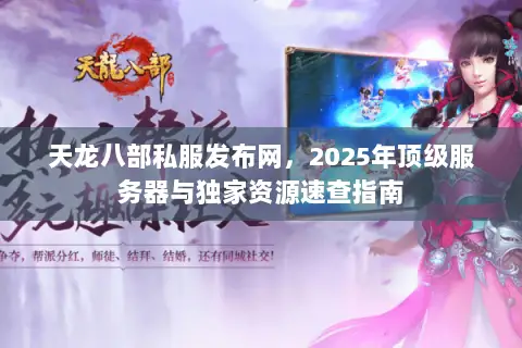 天龙八部私服发布网，2025年顶级服务器与独家资源速查指南