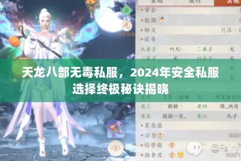 天龙八部无毒私服,2024年安全私服选择终极秘诀揭晓 天龙八部无毒私服,2024年安全私服选择终极秘诀揭晓