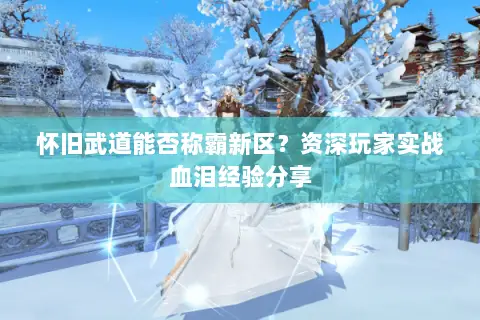 怀旧武道能否称霸新区?资深玩家实战血泪经验分享 怀旧武道能否称霸新区?资深玩家实战血泪经验分享