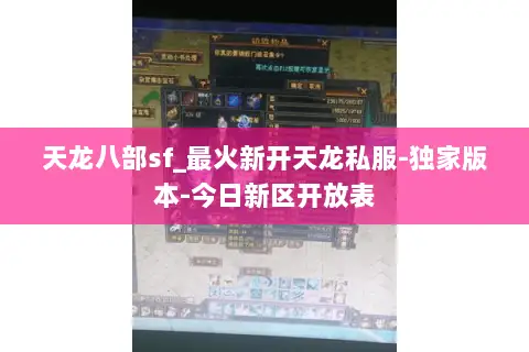 天龙八部sf_最火新开天龙私服-独家版本-今日新区开放表