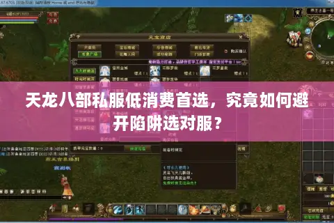 天龙八部私服低消费首选，究竟如何避开陷阱选对服？
