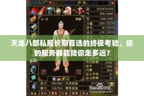 天龙八部私服长期首选的终极考验，你的服务器能陪你走多远？