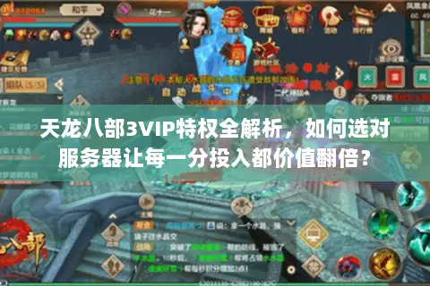 天龙八部3VIP特权全解析，如何选对服务器让每一分投入都价值翻倍？