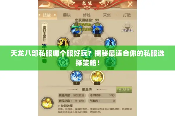 天龙八部私服哪个服好玩?揭秘最适合你的私服选择策略! 天龙八部私服哪个服好玩?揭秘最适合你的私服选择策略!