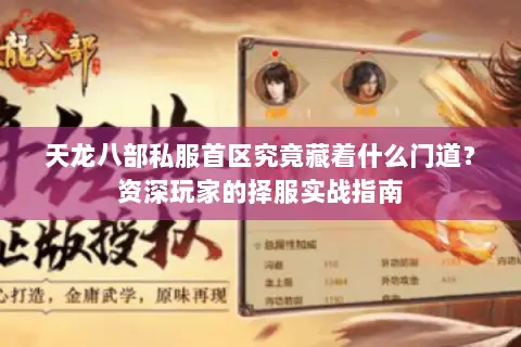 天龙八部私服首区究竟藏着什么门道?资深玩家的择服实战指南 天龙八部私服首区究竟藏着什么门道?资深玩家的择服实战指南