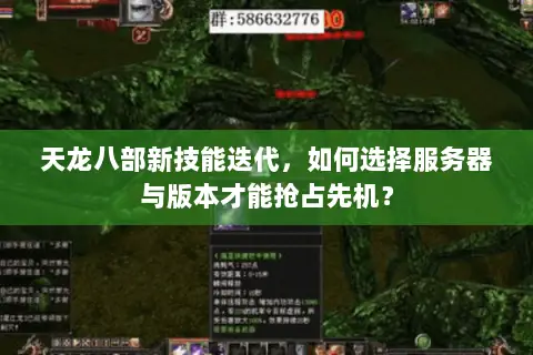 天龙八部新技能迭代,如何选择服务器与版本才能抢占先机? 天龙八部新技能迭代,如何选择服务器与版本才能抢占先机?