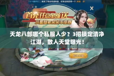 天龙八部哪个私服人少？3招锁定清净江湖，散人天堂曝光！