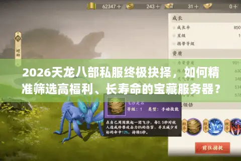 2026天龙八部私服终极抉择,如何精准筛选高福利、长寿命的宝藏服务器? 2026天龙八部私服终极抉择,如何精准筛选高福利、长寿命的宝藏服务器?