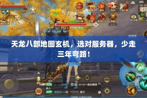 天龙八部地图玄机,选对服务器,少走三年弯路! 天龙八部地图玄机,选对服务器,少走三年弯路!