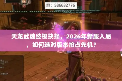 天龙武魂终极抉择,2026年新服入局,如何选对版本抢占先机? 天龙武魂终极抉择,2026年新服入局,如何选对版本抢占先机?