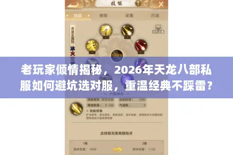 老玩家倾情揭秘，2026年天龙八部私服如何避坑选对服，重温经典不踩雷？