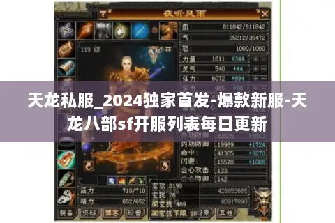 天龙私服_2024独家首发-爆款新服-天龙八部sf开服列表每日更新