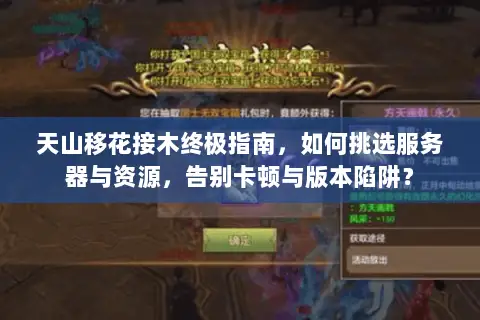 天山移花接木终极指南,如何挑选服务器与资源,告别卡顿与版本陷阱? 天山移花接木终极指南,如何挑选服务器与资源,告别卡顿与版本陷阱?