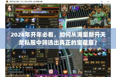 2026年开年必看,如何从海量新开天龙私服中筛选出真正的宝藏服? 2026年开年必看,如何从海量新开天龙私服中筛选出真正的宝藏服?