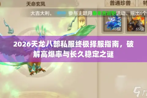 2026天龙八部私服终极择服指南,破解高爆率与长久稳定之谜 2026天龙八部私服终极择服指南,破解高爆率与长久稳定之谜