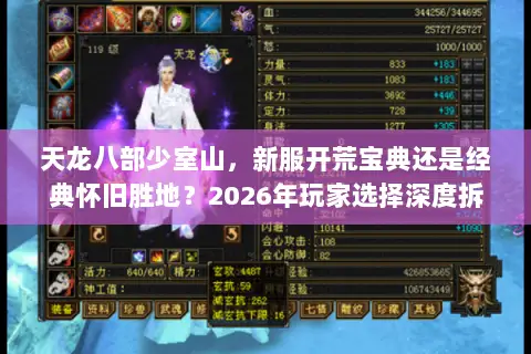 天龙八部少室山,新服开荒宝典还是经典怀旧胜地?2026年玩家选择深度拆解 天龙八部少室山,新服开荒宝典还是经典怀旧胜地?2026年玩家选择深度拆解