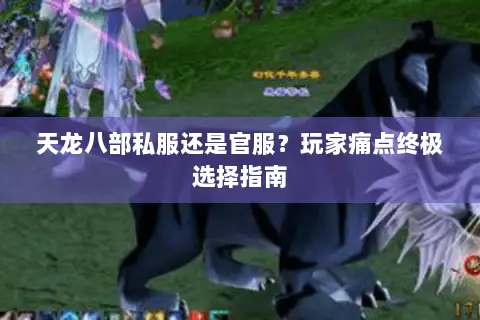 天龙八部私服还是官服?玩家痛点终极选择指南 天龙八部私服还是官服?玩家痛点终极选择指南