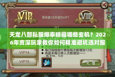 天龙八部私服爆率暗藏哪些玄机?2026年资深玩家教你如何精准避坑选对服 天龙八部私服爆率暗藏哪些玄机?2026年资深玩家教你如何精准避坑选对服