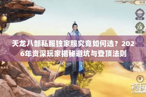 天龙八部私服独家服究竟如何选？2026年资深玩家揭秘避坑与登顶法则