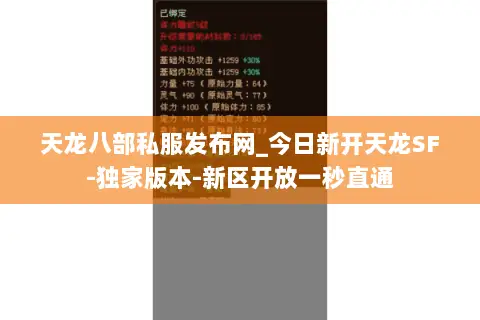 天龙八部私服发布网_今日新开天龙SF-独家版本-新区开放一秒直通
