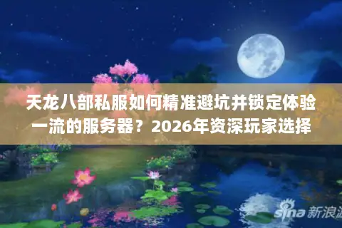 天龙八部私服如何精准避坑并锁定体验一流的服务器？2026年资深玩家选择门道揭秘