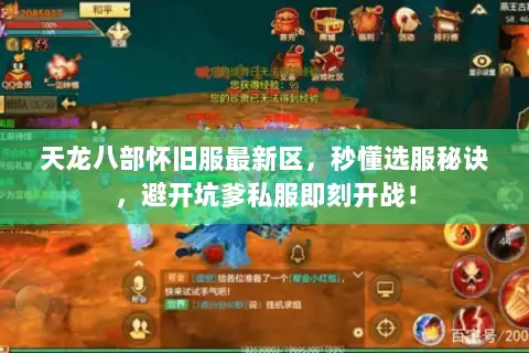天龙八部怀旧服最新区，秒懂选服秘诀，避开坑爹私服即刻开战！