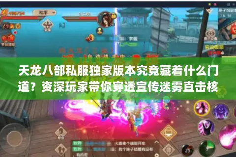 天龙八部私服独家版本究竟藏着什么门道?资深玩家带你穿透宣传迷雾直击核心 天龙八部私服独家版本究竟藏着什么门道?资深玩家带你穿透宣传迷雾直击核心