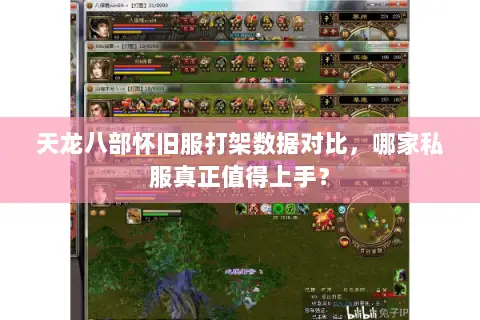 天龙八部怀旧服打架数据对比,哪家私服真正值得上手? 天龙八部怀旧服打架数据对比,哪家私服真正值得上手?