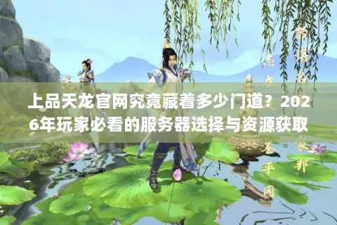 上品天龙官网究竟藏着多少门道？2026年玩家必看的服务器选择与资源获取终极指南
