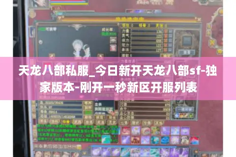 天龙八部私服_今日新开天龙八部sf-独家版本-刚开一秒新区开服列表