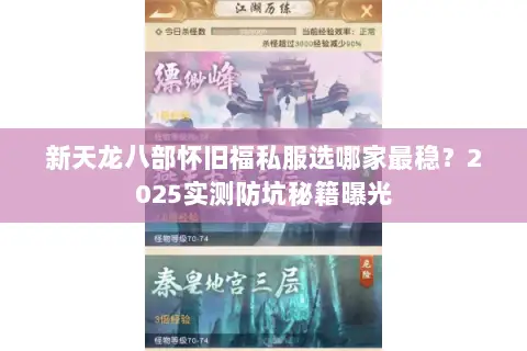 新天龙八部怀旧福私服选哪家最稳？2025实测防坑秘籍曝光