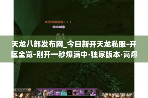 天龙八部发布网_今日新开天龙私服-开区全览-刚开一秒爆满中·独家版本·高爆长久服